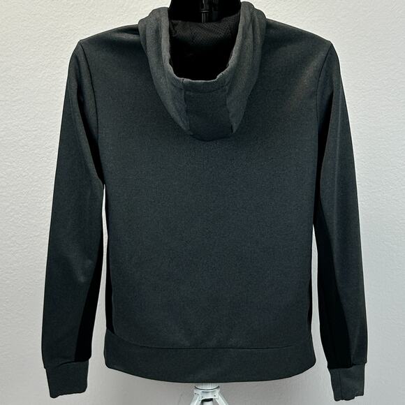 Spyder Active ProWeb Hoodie Mens S Small Gray 1/4 Zip Fleece Hooded Sweatshirt - Picture 3 of 5